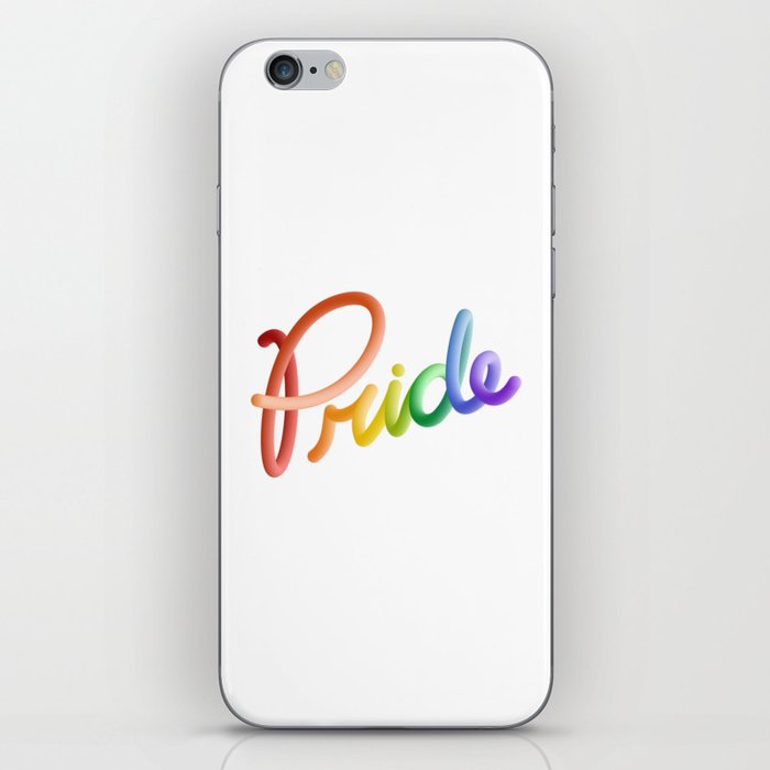 Pride Rainbow Lettering iPhone Skin