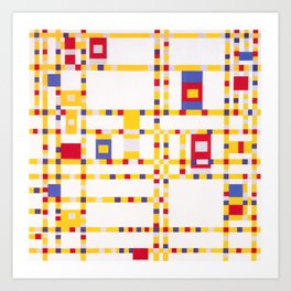Piet Mondrian abstract Art Print