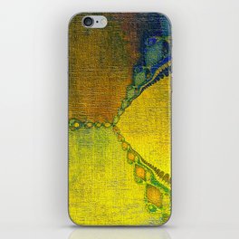 Sunny Southwestern Abstract - yellow navy chartreuse  iPhone Skin