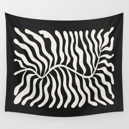 Onyx Ferns: Black & White Matisse Edition Wall Tapestry