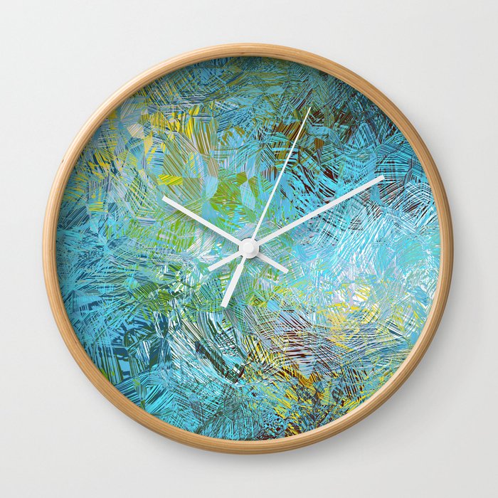 Frosted Illusions Wall Clock by lllcreations | Society6