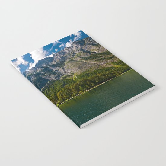 Outdoors, Church, Alps Mountains, Koenigssee Lake on #Society6 Notebook