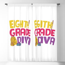 Eighth Grade Diva Blackout Curtain