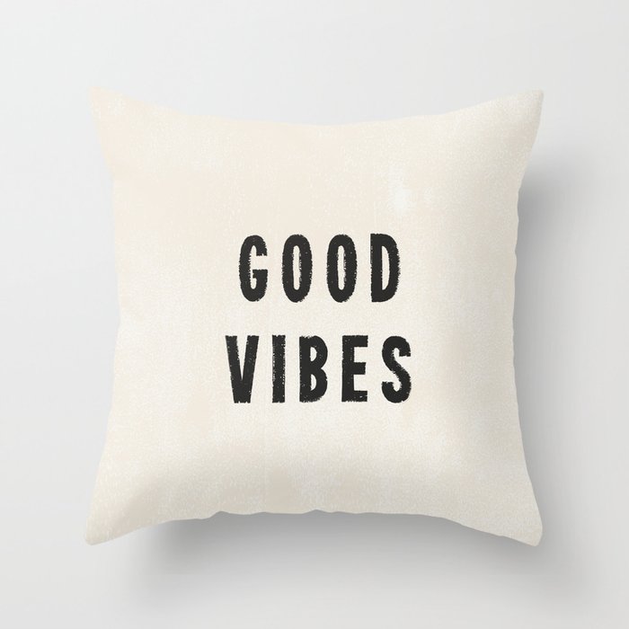 Good vibes throw pillow hotsell