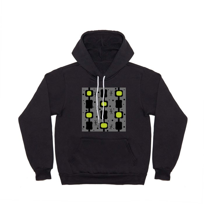 Retro Mid Mod Columns Boxes Chartreuse Hoody