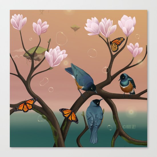 Starlings Canvas Print
