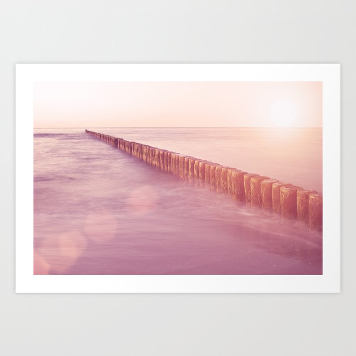 Infinite x Ocean Sunset  Art Print