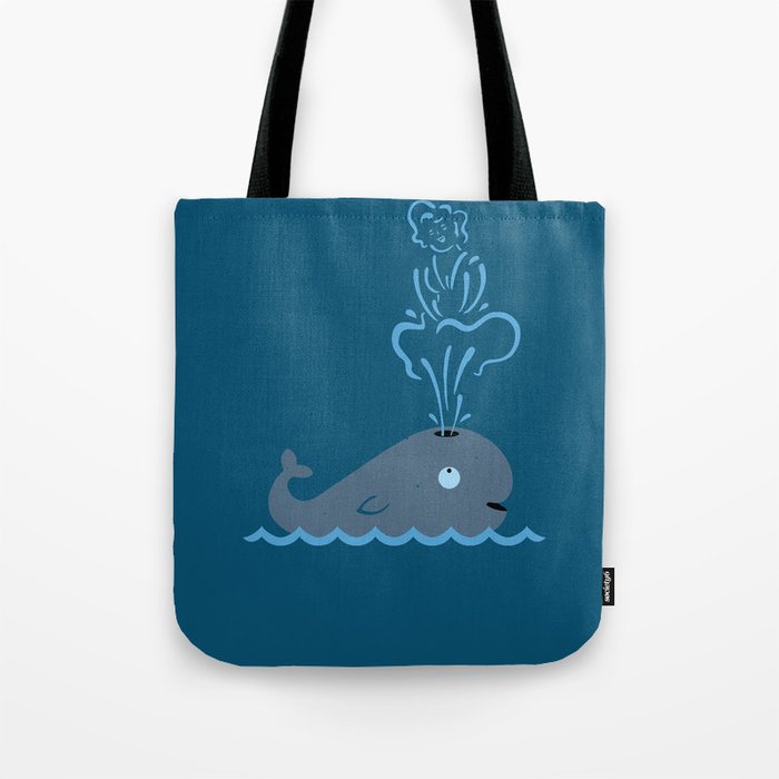 Iconic Whale Tote Bag