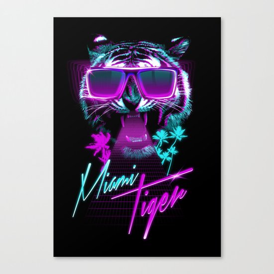 Miami Tiger Canvas Print