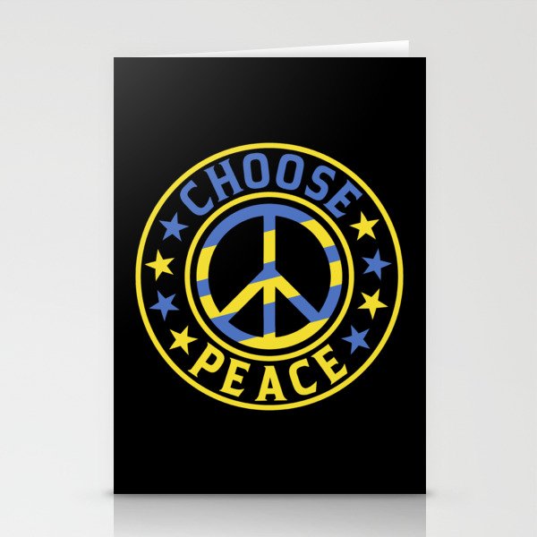 Choose Peace Ukraine War Stationery Cards