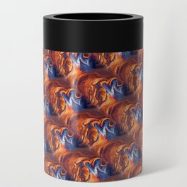 Fiery flames of fire - Modern abstract digital pattern design 798 Can Cooler