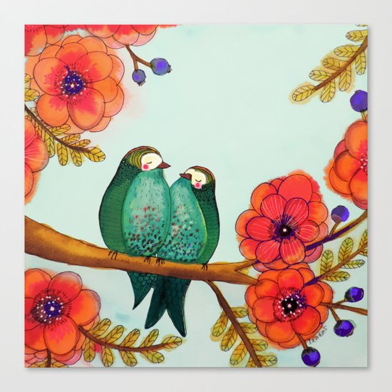 feather bellies Canvas Print