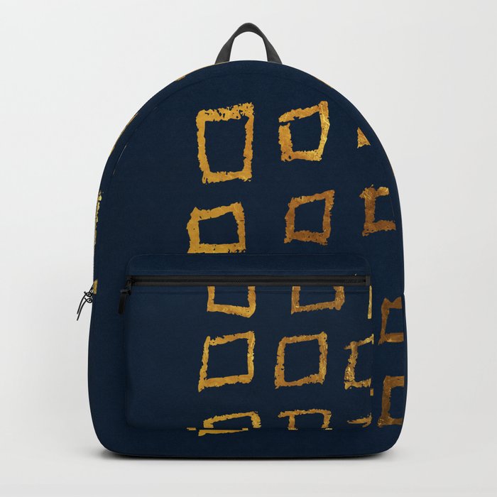 Golden squares Backpack
