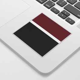 Abstract Color Block Black and Red Sticker