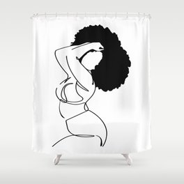 Blackgirlmagic Shower Curtains For Any, African Woman Shower Curtain