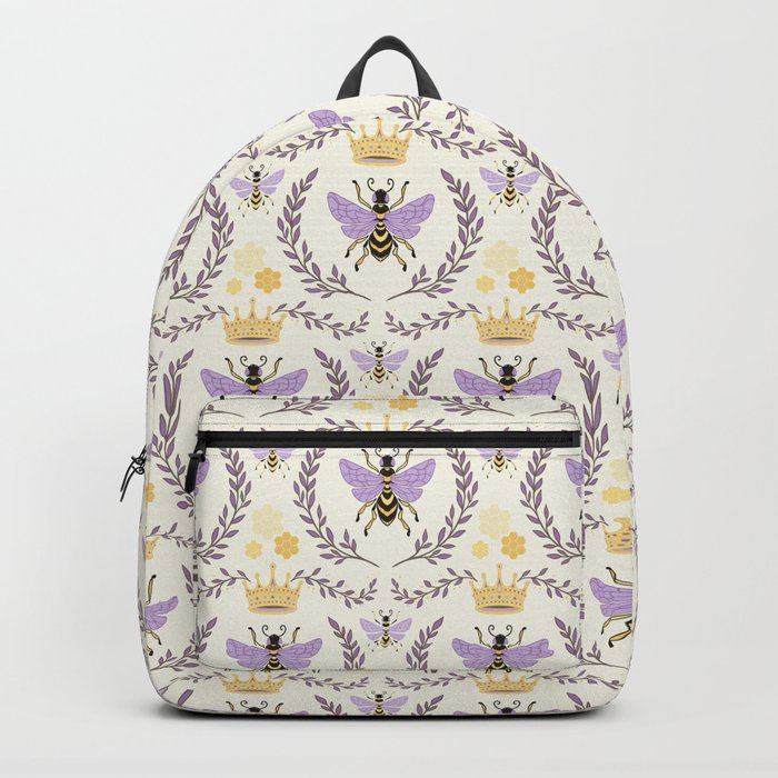 Queen Bee - Lavander Purple and Yellow Backpack