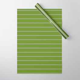 [ Thumbnail: Dark Gray and Green Colored Lines Pattern Wrapping Paper ]