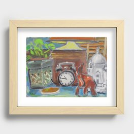 When time stops Recessed Framed Print