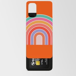 Rainbow Retro Art Orange Android Card Case
