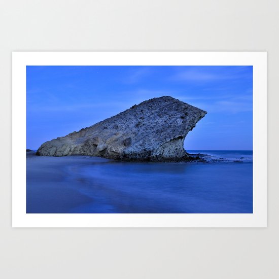 Blue sea. Monsul Art Print
