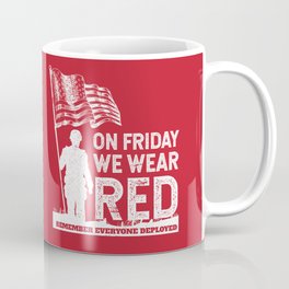 Wear Red Friday American Soldier Mug