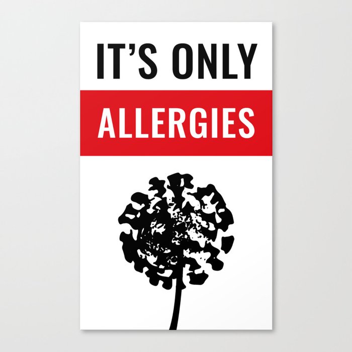 It's Only Allergies Canvas Print