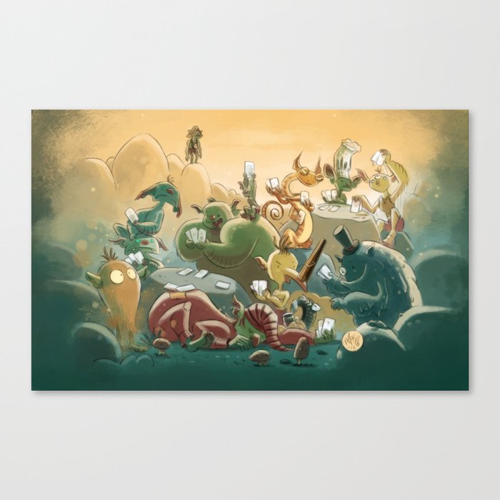 Goblins Drool, Fairies Rule! - Team Goblin Canvas Print