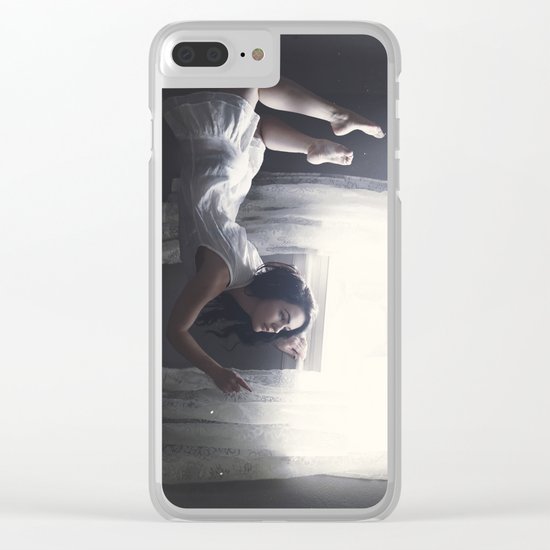 GLITTERED DREAMS Clear iPhone Case