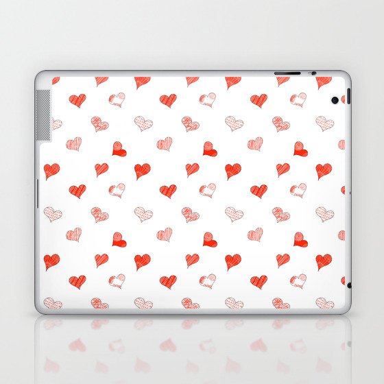 love hearts Laptop & iPad Skin