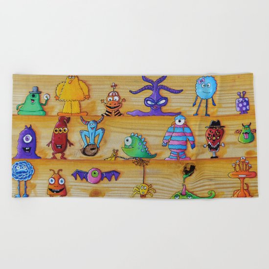 Creatch: First Impressions (Character Introduction) Beach Towel