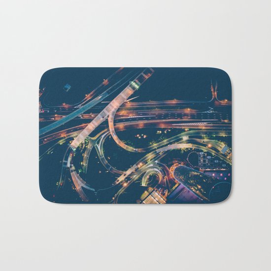 City in the sky fantastic Bath Mat