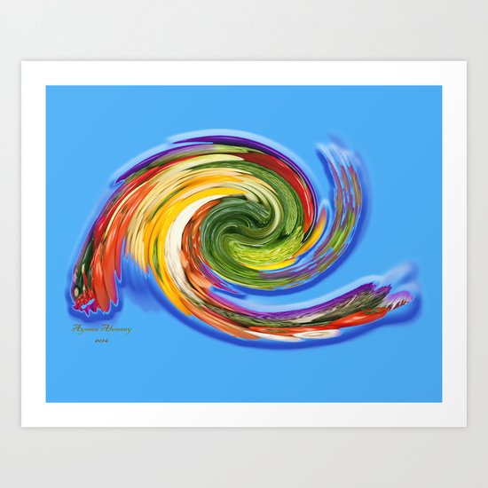 The whirl of life, W1.9C Art Print