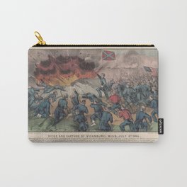 Siege and capture of Vicksburg, Miss. July 4th 1863, Vintage Print Carry-All Pouch | Classic, History, Painting, Historic, Design, Vintage, Artwork, Antique, Poster, Art 