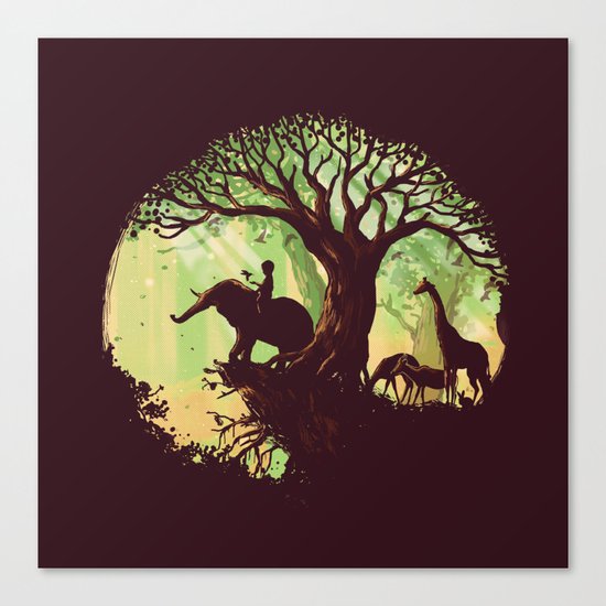 The jungle says hello Canvas Print