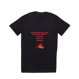 RHPS - Crawling T-shirt | Earthlings, Quote, Digital, Lips, Crawling, Rhps, Rockyhorrorpictureshow, Graphicdesign, Other, Typography 
