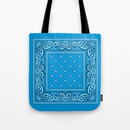 Bandana - Paisley - Blue - White Tote Bag