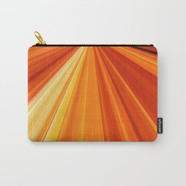 Bright Orange Sun Glare Carry-All Pouch