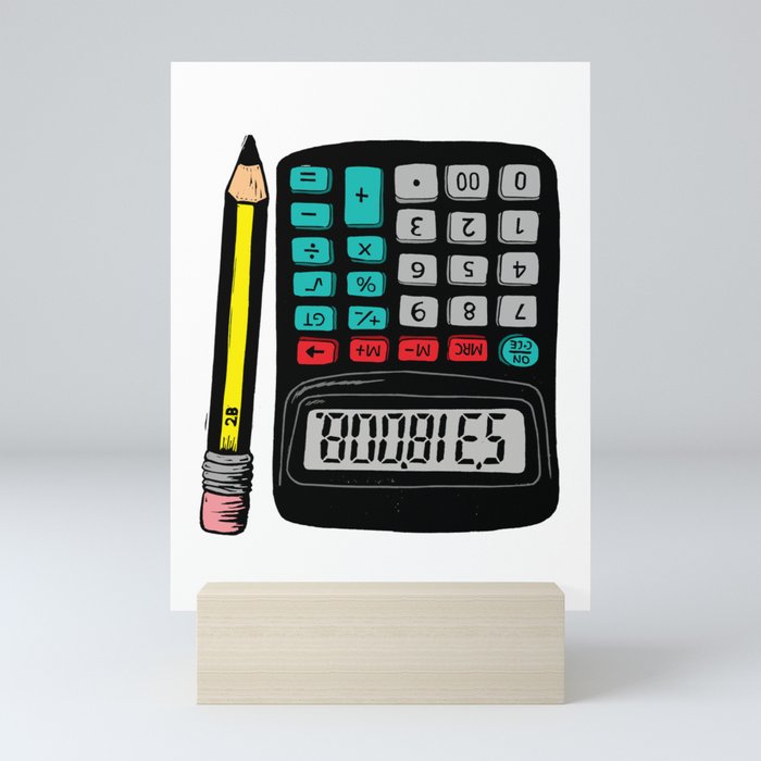 Rude Calculator Mini Art Print