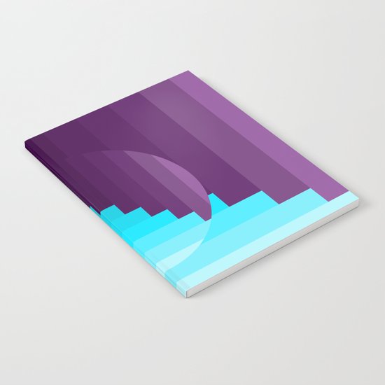 Ups and Down | Deep Within | Purple | Blue | Turquoise Notebook