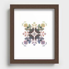 Popart Tile - Vibrant Recessed Framed Print