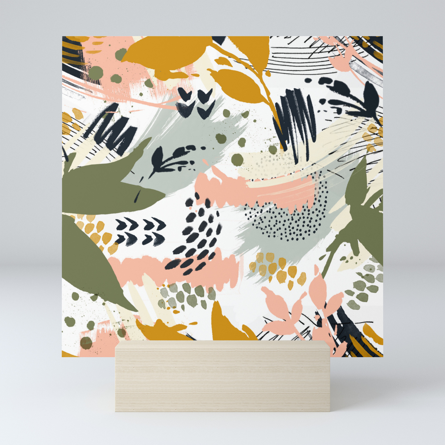 Abstract Strokes Still Life Mini Art Print By Mmartabc Society6
