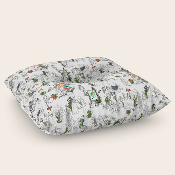 modern floor pillows