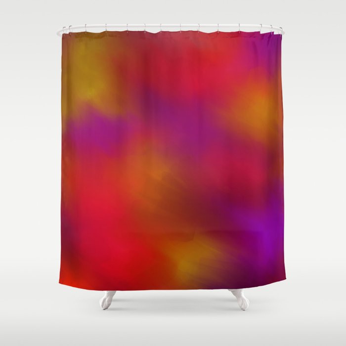 Abstract 398 by Kristalin Davis Shower Curtain