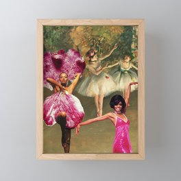 Seeing Double of Diana Ross ft. Two Ballerinas Framed Mini Art Print