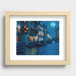 Night in Venice Recessed Framed Print