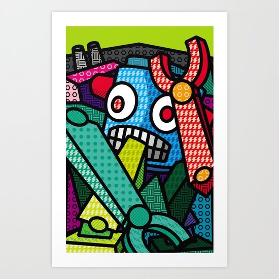 Artsy Bot Art Print