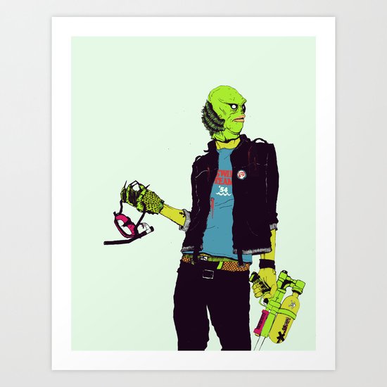Creature from the Black Lagoon Art Print