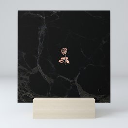 Forever Petal (Black Rose) Mini Art Print