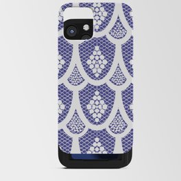 Palm Springs Retro Periwinkle Lace iPhone Card Case