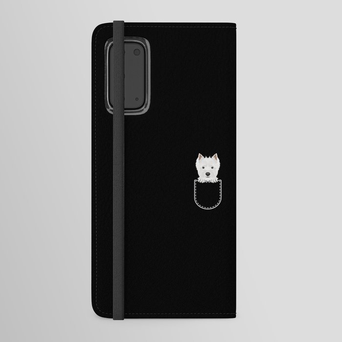 West Highland White Terrier In The Breast Pocket Android Wallet Case
